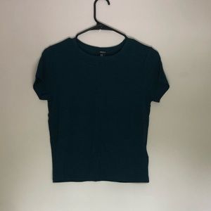 Forever 21 Short Sleeve Cropped T Shirt